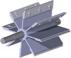 Rotary Feeder Adjustable Bladed Rotor