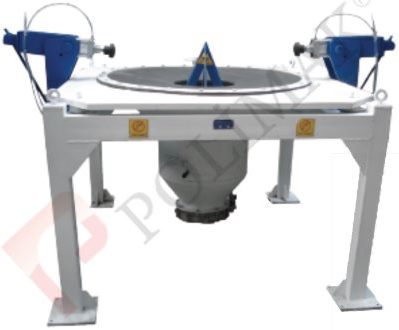 Bulk bag emptying system side compression pistons