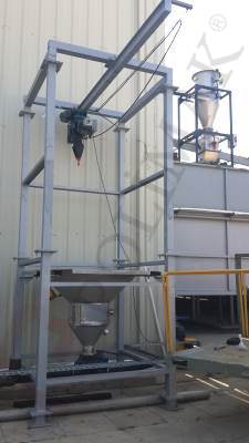Big Bag Emptying pneumatic conveying cyclone filling system