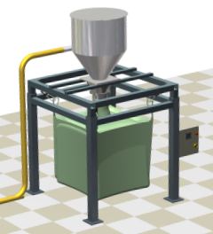 Dust collector of bigbag filling system.