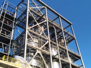 BUlk solid storage silos conveying system installation