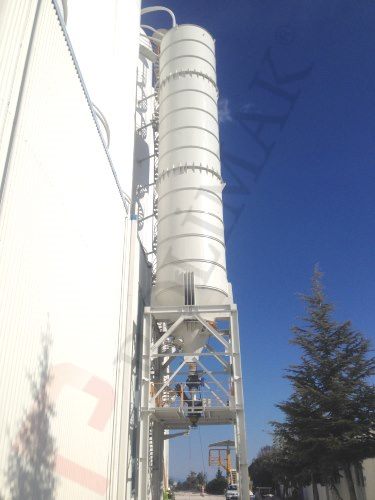 Powder loading silo storage bulk filling discharging calcium carbonate silos with telescopic chute truck loading