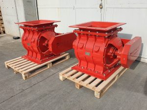 Cast iron constructed rotary valve for the mining industry