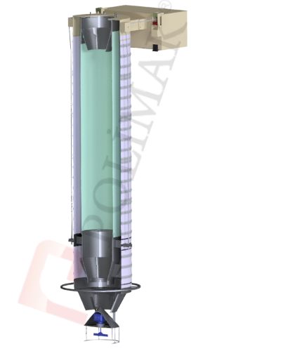 Double bellows inner and outer loading bellow for dust collection