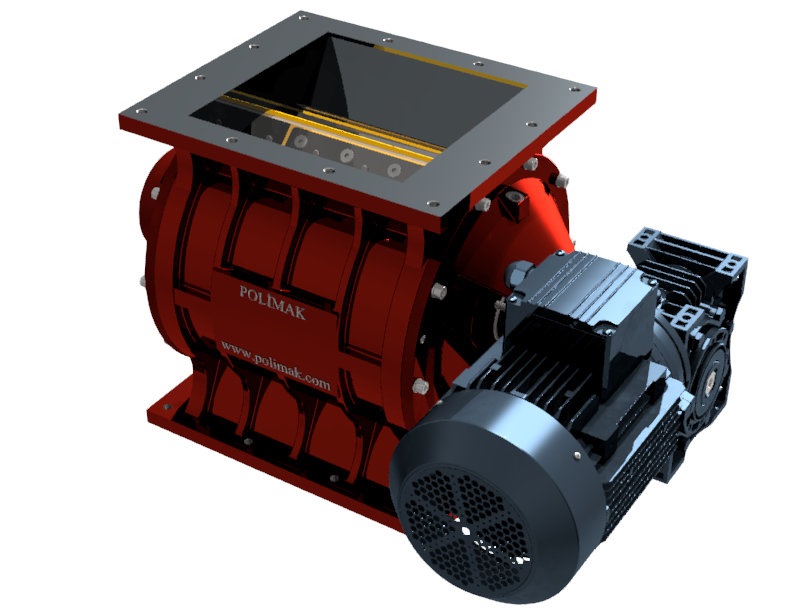 Flow though rotary valve model