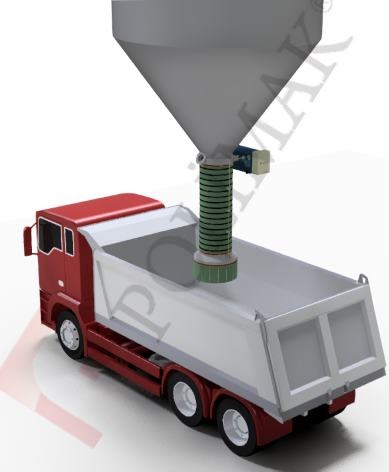 Open Truck Loading Spouts Bulk solids loading to trucks