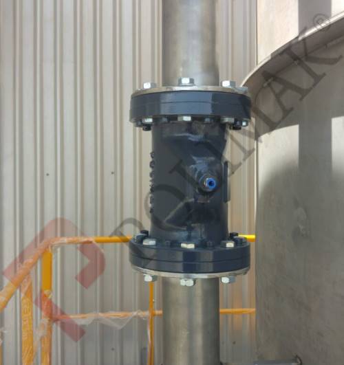 Pneumatic conveying pinch valve pressurized air operated