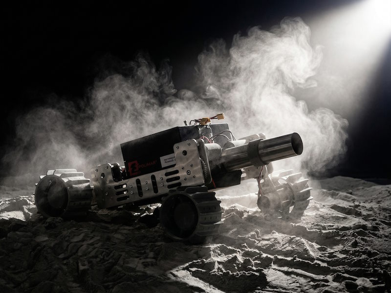 Polimak Lunar Rover for Regolith Excavation Space Mining SPace mining excavation rover