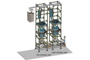 Lime and PAC dosing systems big bag dischargers