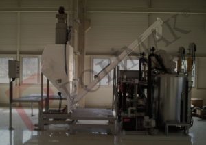 Screw feeder mixer filling system bulk solid powder dosing system