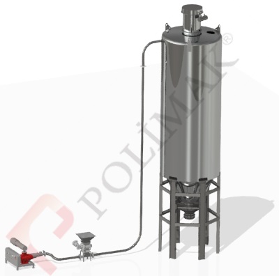 Pneumatic conveying system of bulk solids Rotary lobe roots blower