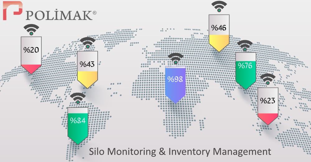 Storage Silo monitoring inventory management tank level monitoring industrial iot 