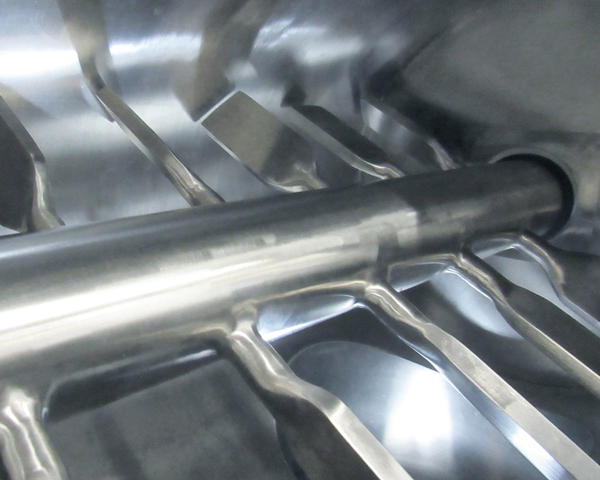 Sanitary Grade Solid Shaft & Polished Paddle System