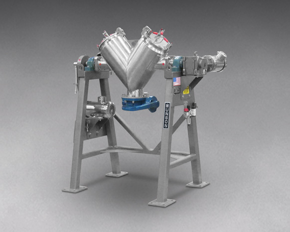 VeeConeBlender Hijyenik Laboratuvar V-Tipi Konik Karıştırıcı Model VB-1-SSIS